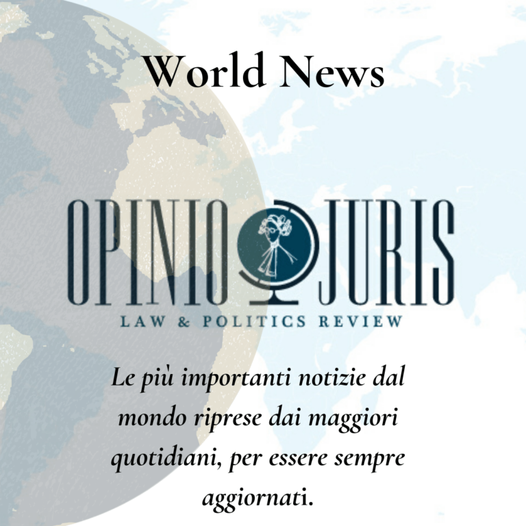 World News, una settimana di notizie