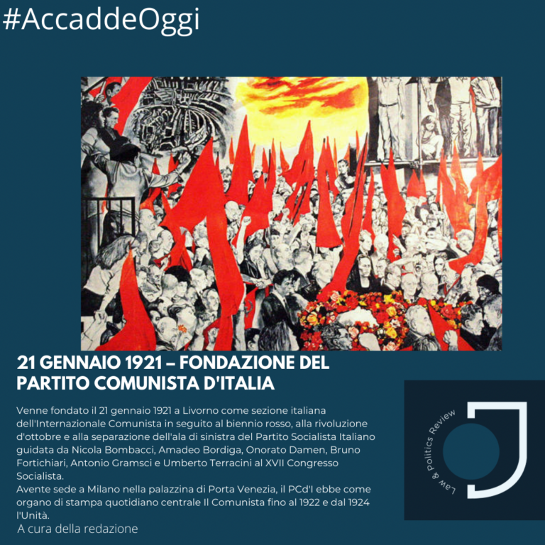 21 gennaio 1921 – Fondazione del Partito Comunista d’Italia