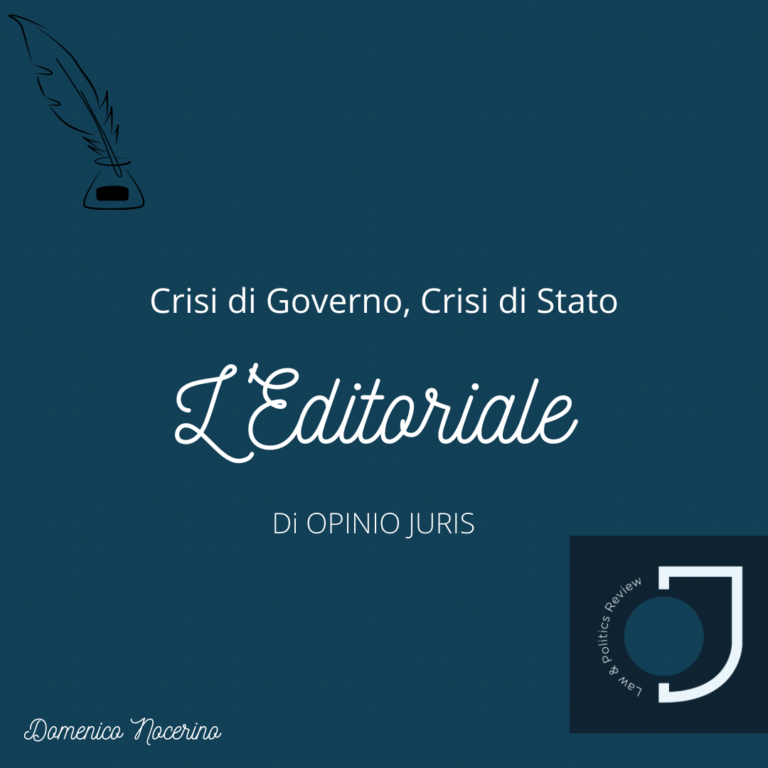 Crisi di Governo, Crisi di Stato