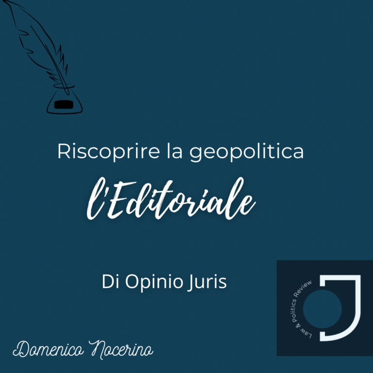 Riscoprire la geopolitica