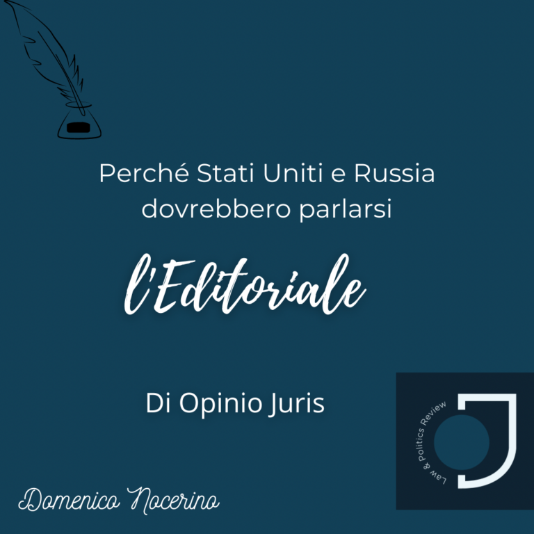 Perché Stati Uniti e Russia dovrebbero parlarsi