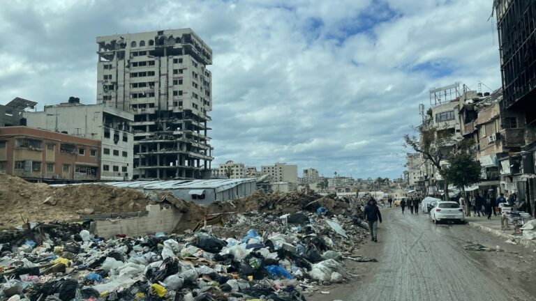 La città di Gaza nel febbraio 2025