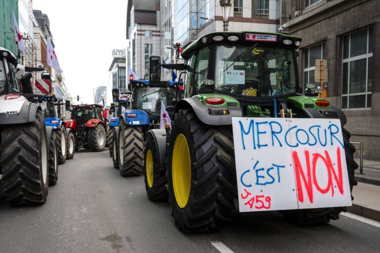 Proteste contro l'accordo MERCOSUR-UE