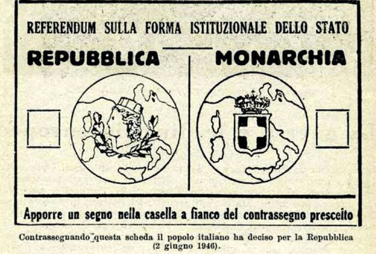 Scheda elettorale referendum 1946