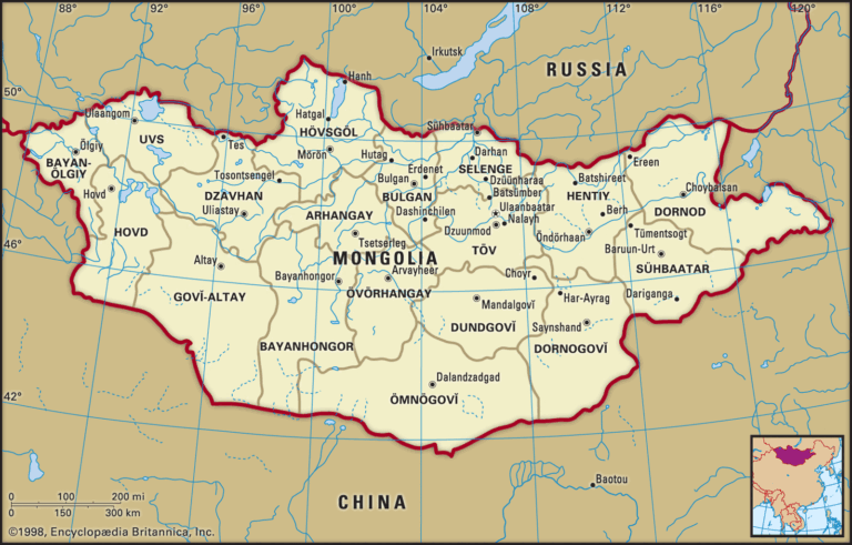 Mappa Mongolia